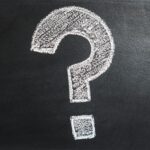 question mark on chalk board
